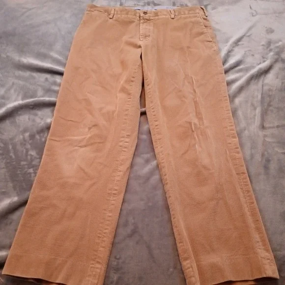 Polo Ralph Lauren Mens 36 Stretch Classic Fit Corduroy Pants Brown Chinos Preppy - Picture 2 of 16